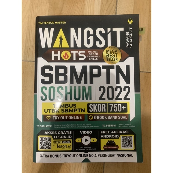 

TAWAR ( JUAL MURAH ) BUKU WANGSIT SBMPTN SOSHUM 2022 + FREE BUKU LAINNYA