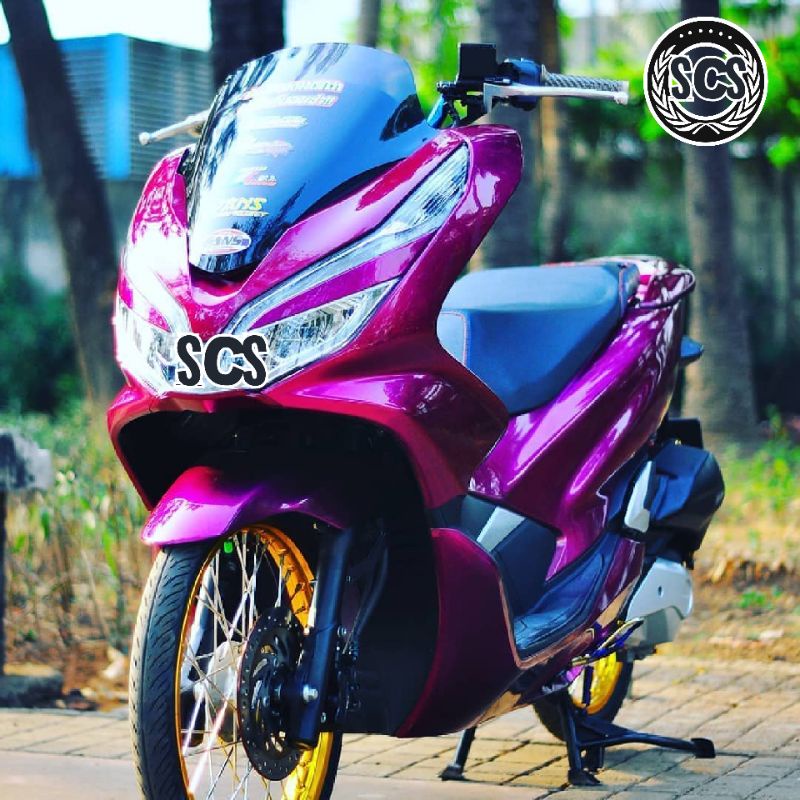 SKOTLET STIKER MOTOR PINK MAGENTA METALIK SKOTLET PINK STIKER PINK SCOTLITE PINK MAGENTA HARGA MURAH