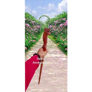 tongkat komando terlaris kayu setigi ukir garuda