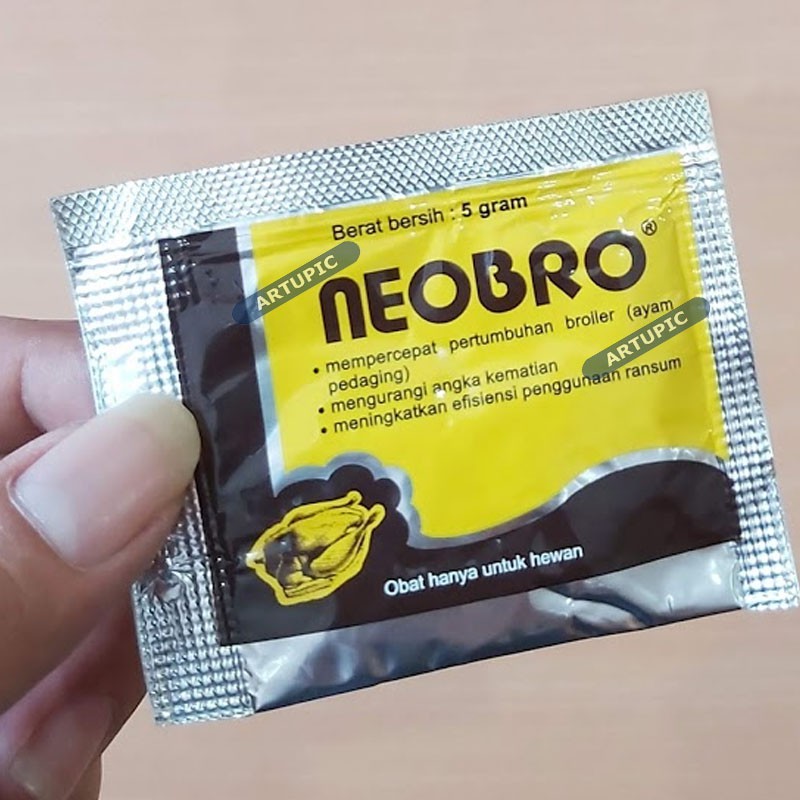 Neobro 5 gram Vitamin Penambah Nafsu Penggemuk Broiler