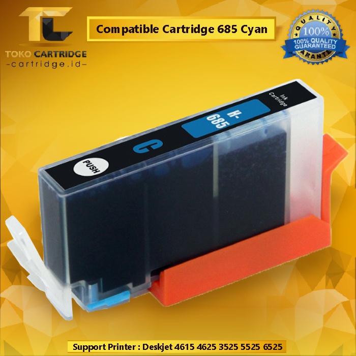 Cartridge Compatible 685, Tinta Printer HP Deskjet 4615 4625 3525 5525 6525