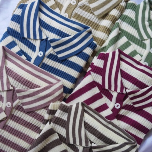 freya polo knit rajut blaster