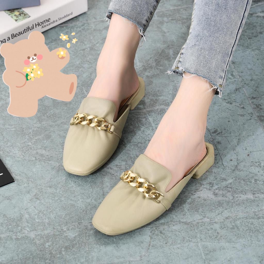 DAVINA PART 2 - Sandal Flat Jelly Karet Import 1301