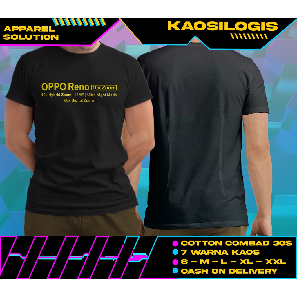 Kaos Oppo Reno Gadget Handphone Perusahaan - Kaosilogis