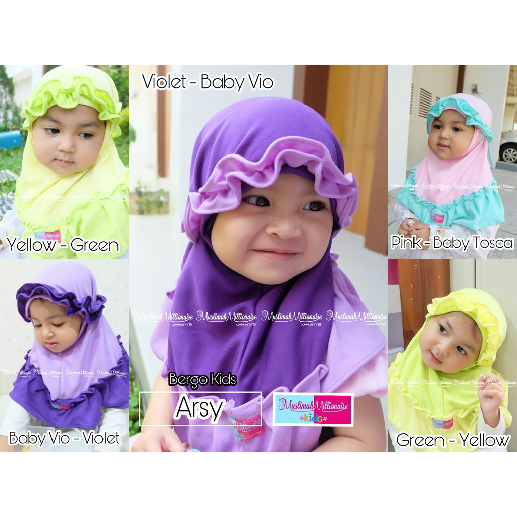Jilbab Tali Serut Jumbo Kerudung Syari Bergo USAGI Muslimah