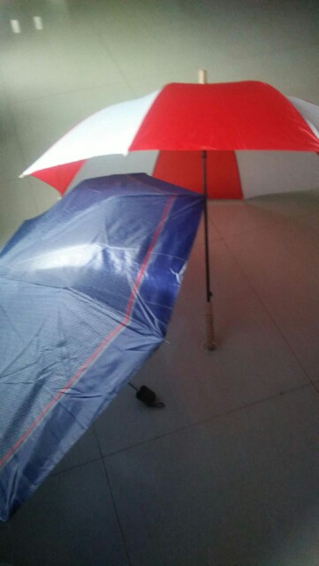 Payung Tongkat Bicolor Merah Putih  Kombinasi Promosi Murah Supplier Hut Ri 17an 17 Agustus Sablon