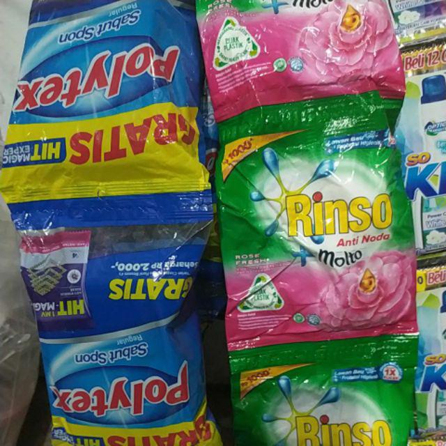 12 Pc Busa Cuci Piring - Spoon Polytex - Busa - Isi 12 Pc Pembersih