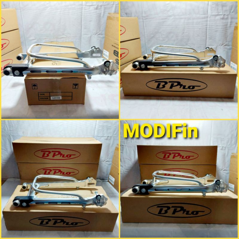 Swing Arm BPRO Stabilizer RX KING - Arm Stabiliser Lubang Coak Bolong Silver Original B PRO Racing