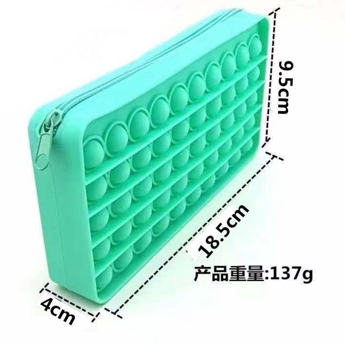 ➬ Pop it Tas Popite Baru Fidget Toys Unzip Toys Messenger Bag Wallet ☜