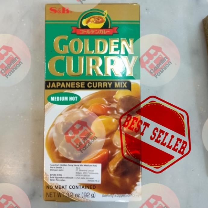

~^~^~^] S&B Golden Curry Sauce Mix Medium Hot 92 gram / Japanese Curry Mix