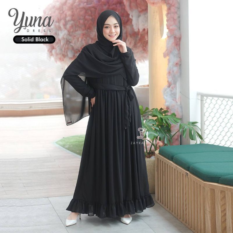 READY STOCK YUNA DRESS BY ZAYRA HIJAB
