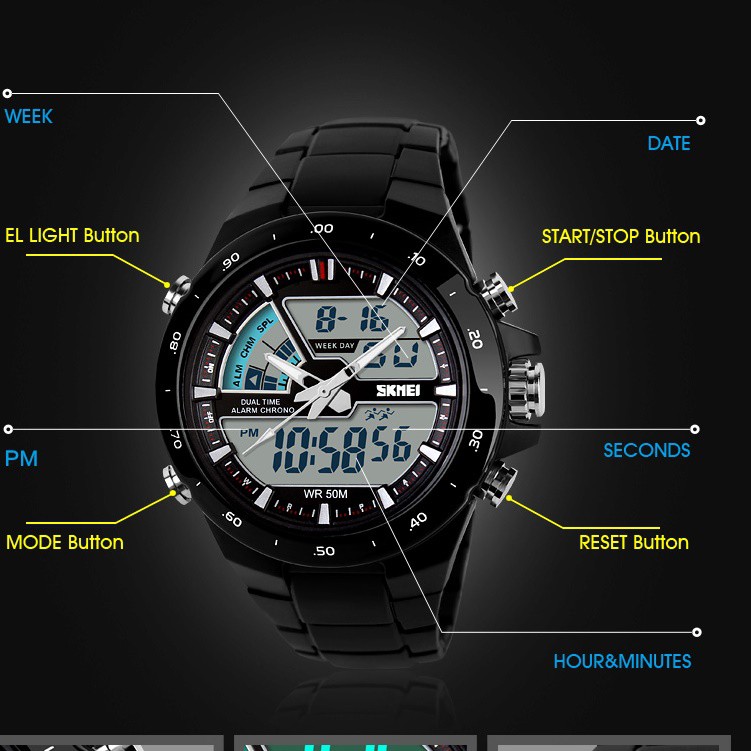 Jam Tangan Pria / SKMEI ORIGINAL / SKMEI AD1016 / SKMEI