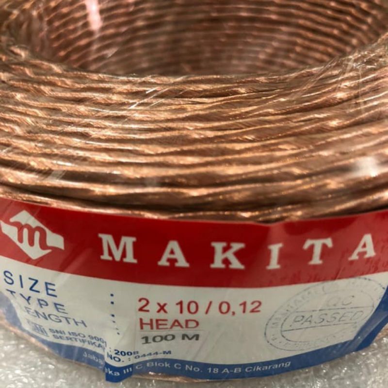 Kabel Head Stereo 2x10 MAKITA 1roll 100m Gold Sekrem Snake