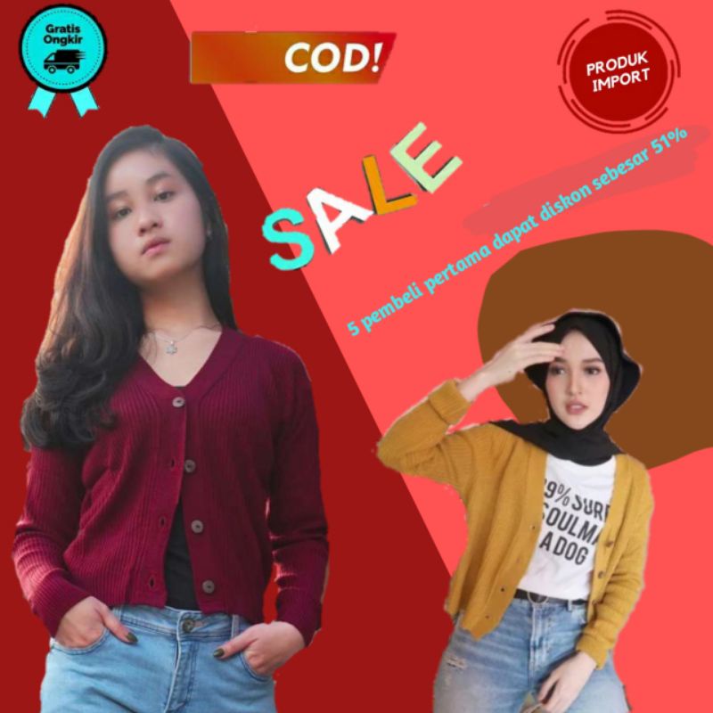 willy crop cardigan rajut wanita pendek kardigan knit cardy wanita korea cardi rajut crop premium