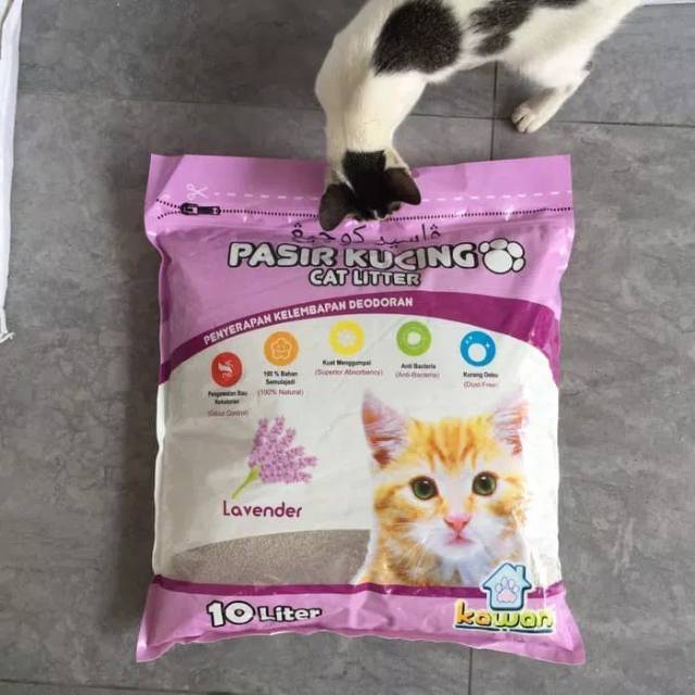 Pasir kucing Kawan Cat Litter 10Liter / Pasir gumpal wangi READY