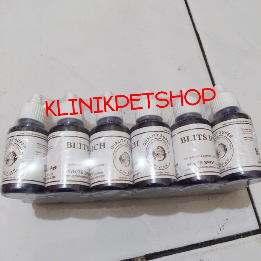 BLITS ICH 30ML - Obat Biru Ikan Hias White Spot Jamur