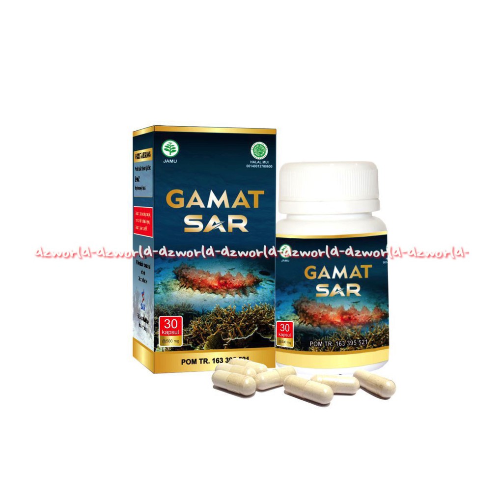 Gamat Sar 30Kapsul mengandung omega 3 dan omega 6 membantu mengatasi Nyeri Otot &amp; Osteoarthritis Gammat