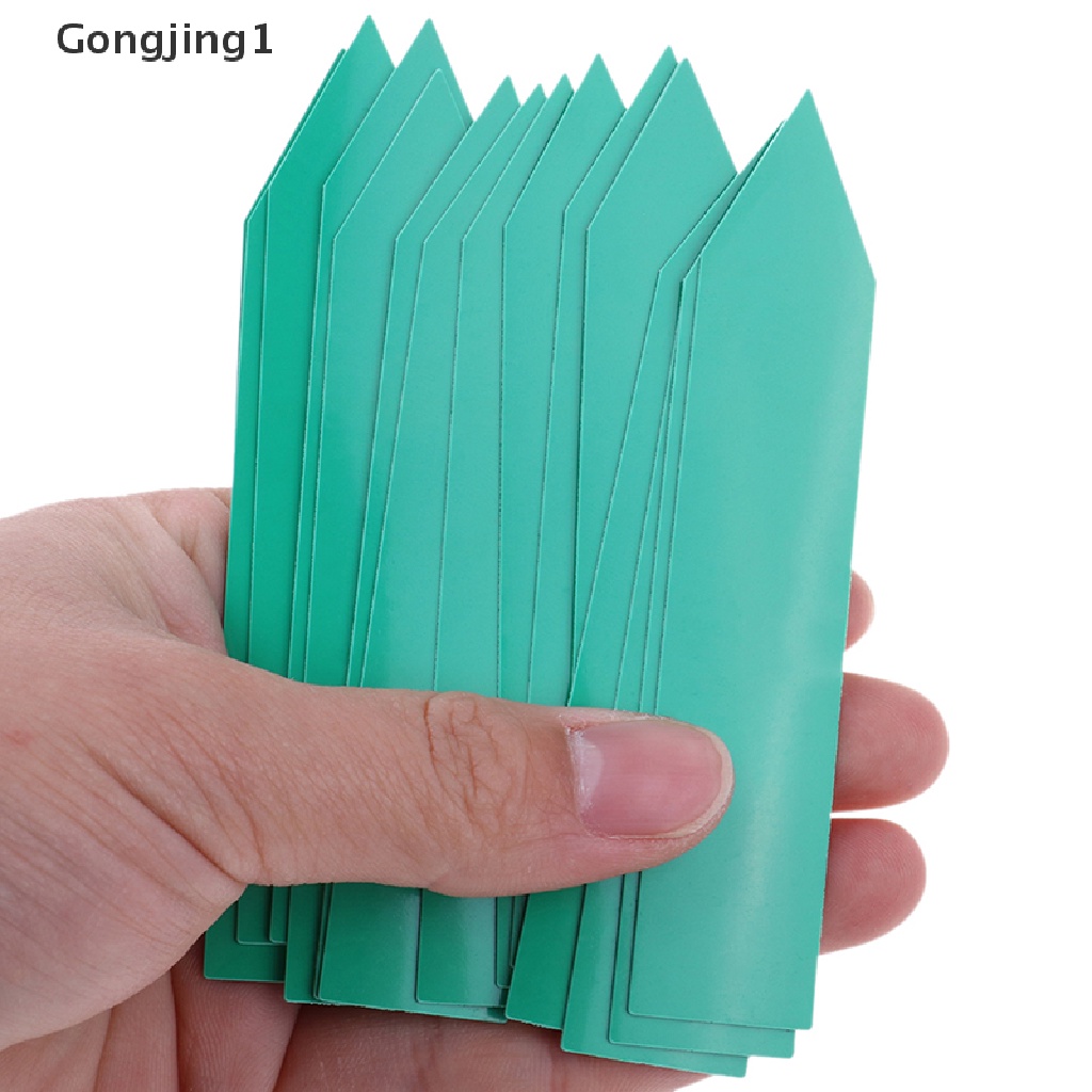 Gongjing1 50pcs Label Penanda Pot Tanaman Bahan Plastik