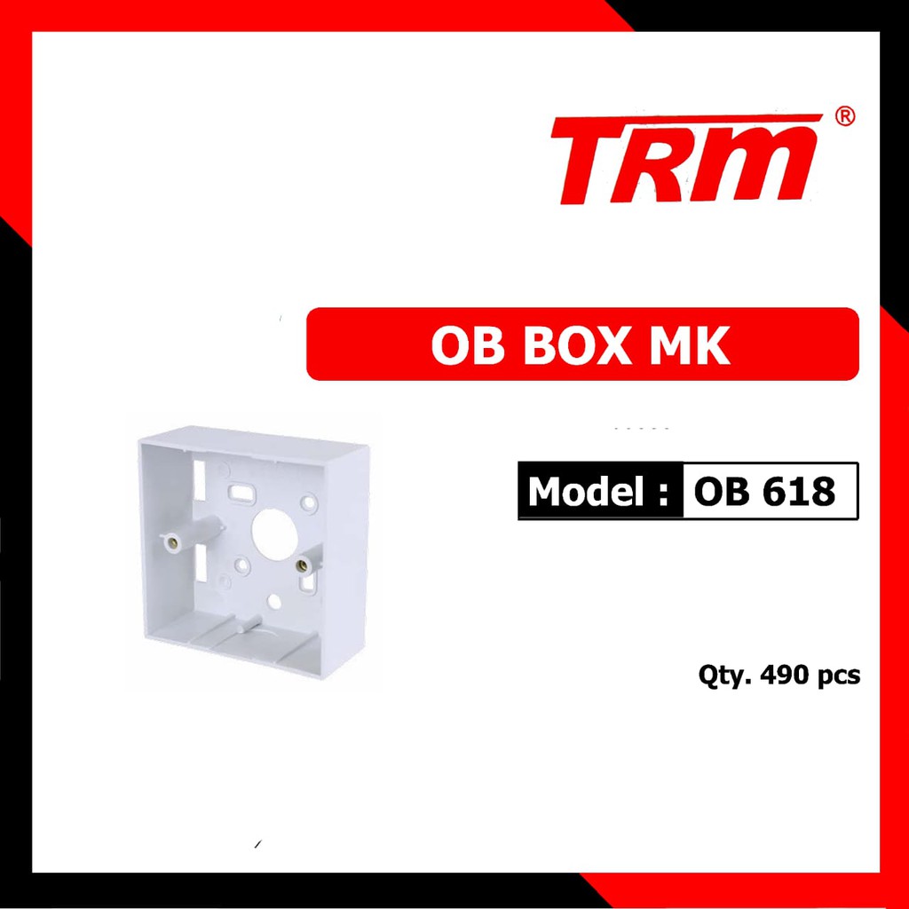 Trm OB-618 OB Bok MK / Outbow Kotak MK / Outbow Kotak Putih D8,6cmX8,6cmX3,7cm