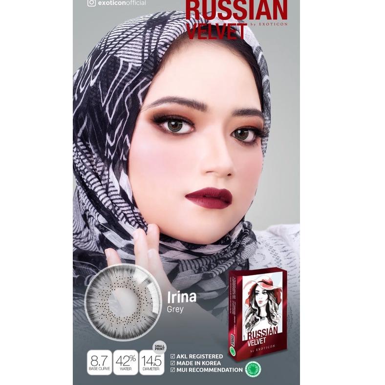 SOFTLENS MINUS RUSSIAN VELVET IRINA (GREY) & ELENA (LIGHT GREY) by EXOTICON [BAR.25Au22х]