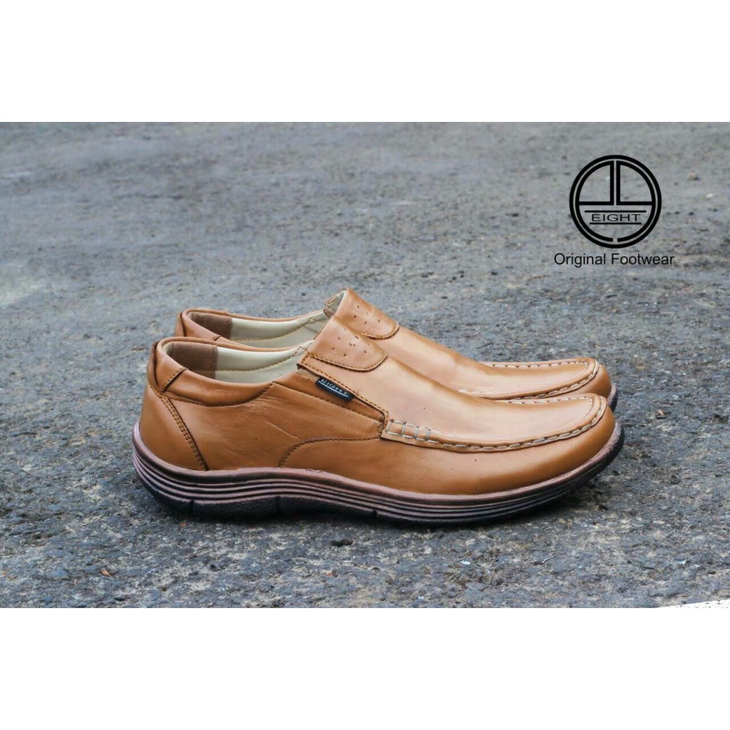 SepatuFormal Pantofel Slip On Pria Sepatu Pria Casual Formal Kulit Asli Sepatu Formal Pria Pantofel Kerja Kuliah formal Original Kekinian Murah Terlaris Sepatu Loafer Kulit Pria