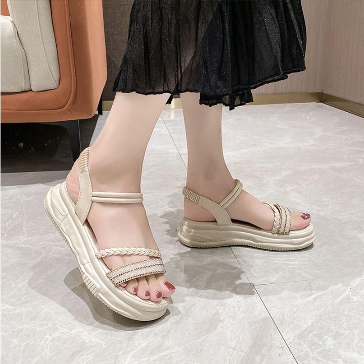 Sandal Wanita Wedges Permata Import Naomi IMP-3025