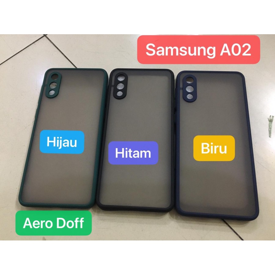 SAMSUNG A02 / M02 CASE SOFT DOFF HARDCASE MATTE TRANSAPARAN