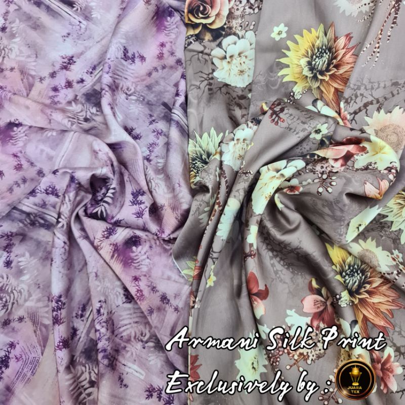 Armani Silk Motif / Armani Saten / Semi Sutra , New Arrival 