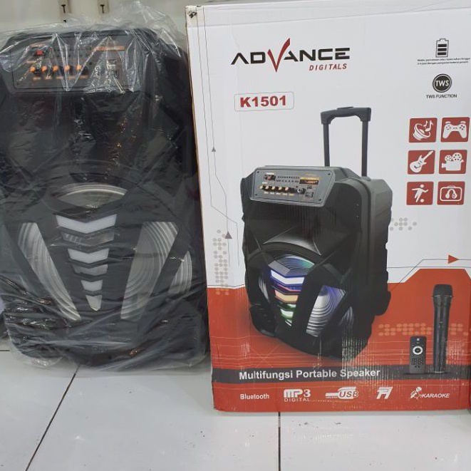 SPEAKER Portable ADVANCE K 1501 Mic Wireles