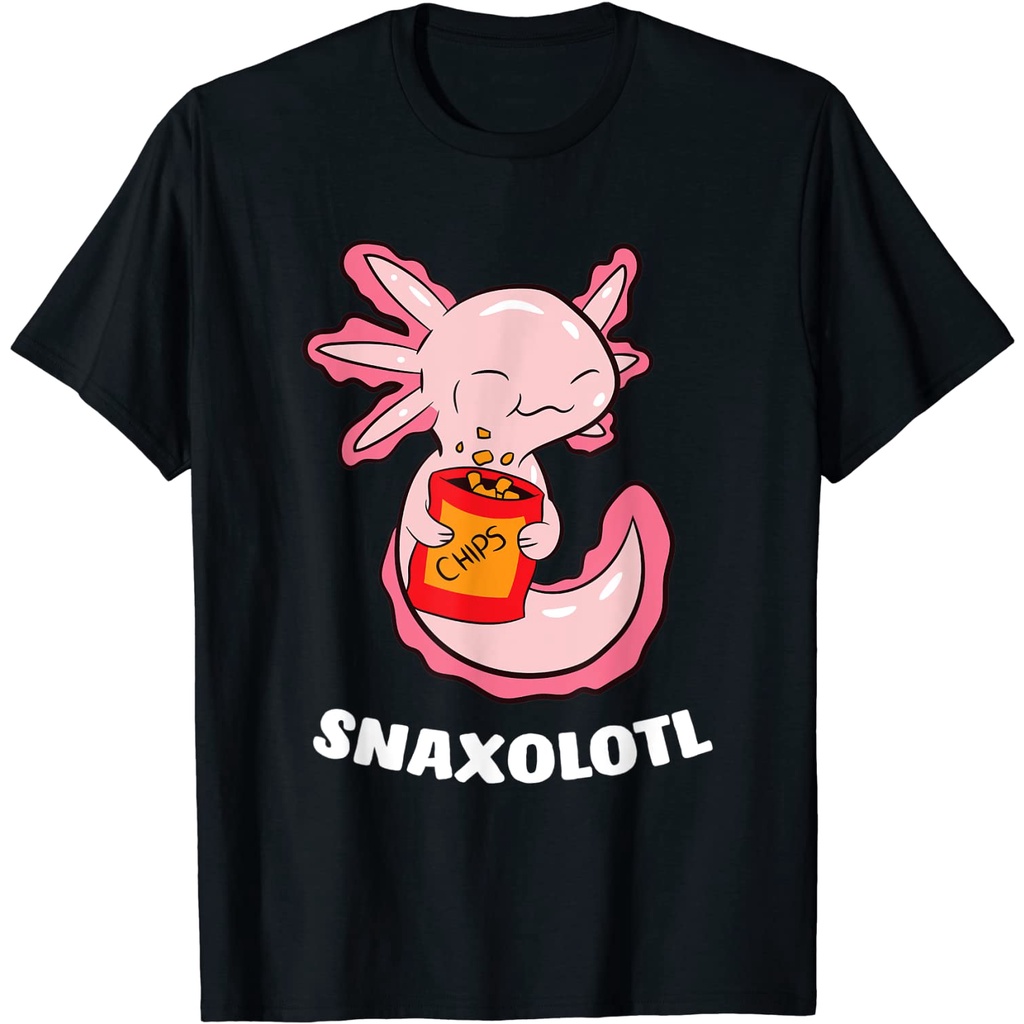 BAJU ANAK Cute Axolotl Lover Snaxolotl Kawaii Axolotl Food Sweets T-Shirt