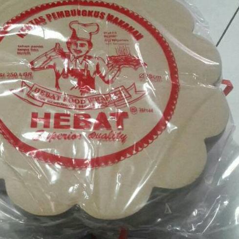 ☝ Kertas nasi bulat BESAR diameter 28cm/kertas nasi bunga BESAR isi 250lembar/alas tatakan piring ro