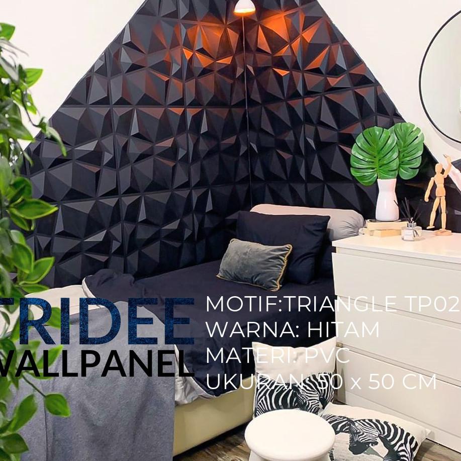℗ TRIDEE WALLPANEL TRIANGLE DIAMOND | WALLPAPER DINDING DEKORASI | WALL PANEL 3D DINDING PVC ☺