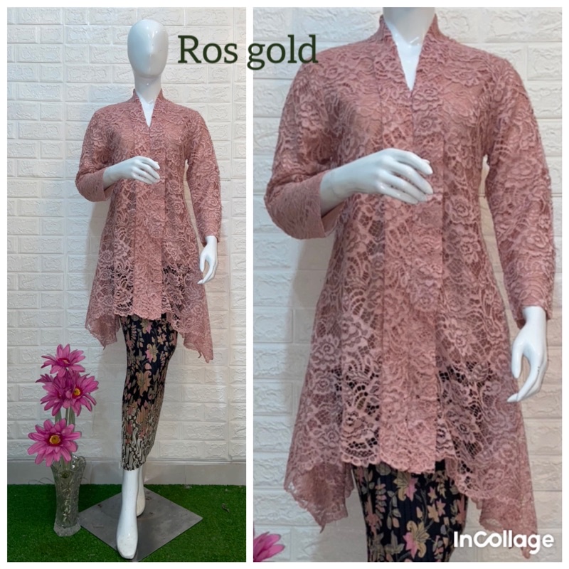 Setelan Kebaya / Tunik Brokat / Kebaya Kartini / Kebaya Modern / Kebaya Pesta / Kebaya Busui / Kebaya bali-Ros gol