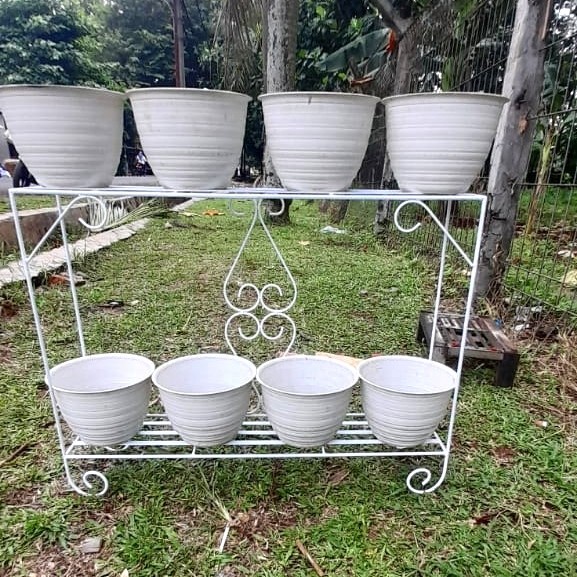 Rak Tanaman - Rak Besi Tanaman Hias 2 Susun