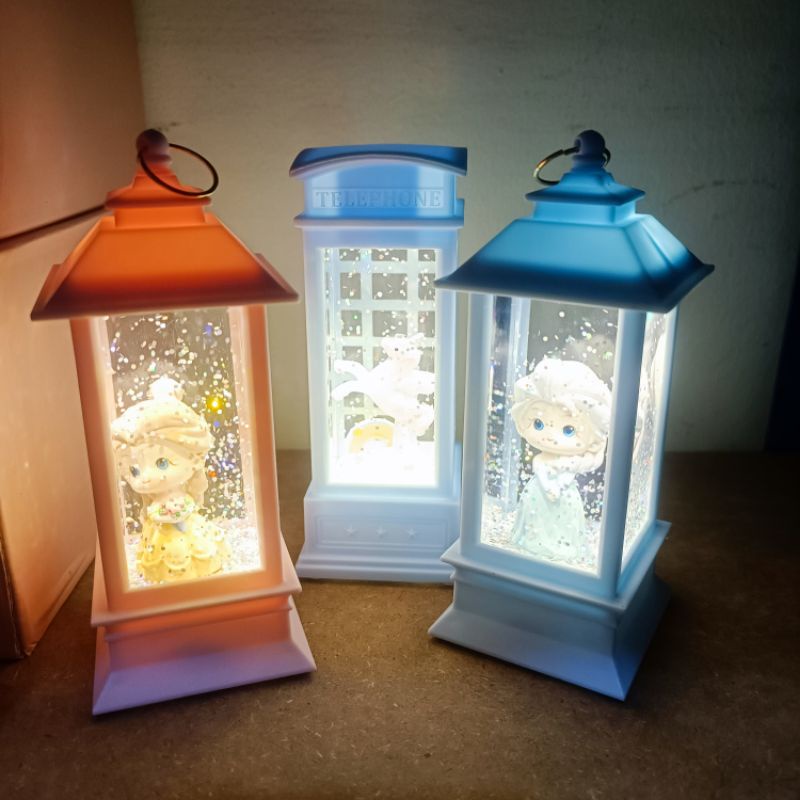 [ORGM] Pajangan Dekorasi Lampu Model Lentera Motif Xmas Natal Princess dan Unicorn