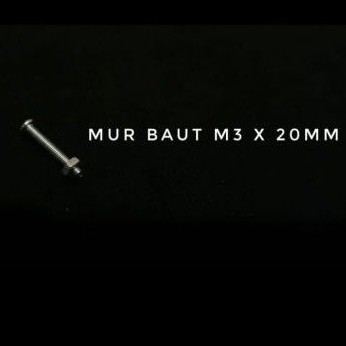 Mur Baut JP M3 x 20mm Sepasang
