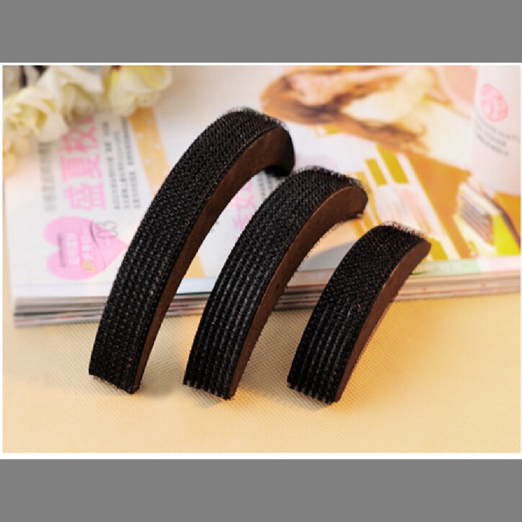 Prt 3 Pcs Bantalan Penambah Volume Rambut Aneka Ukuran Untuk Wanita PRT