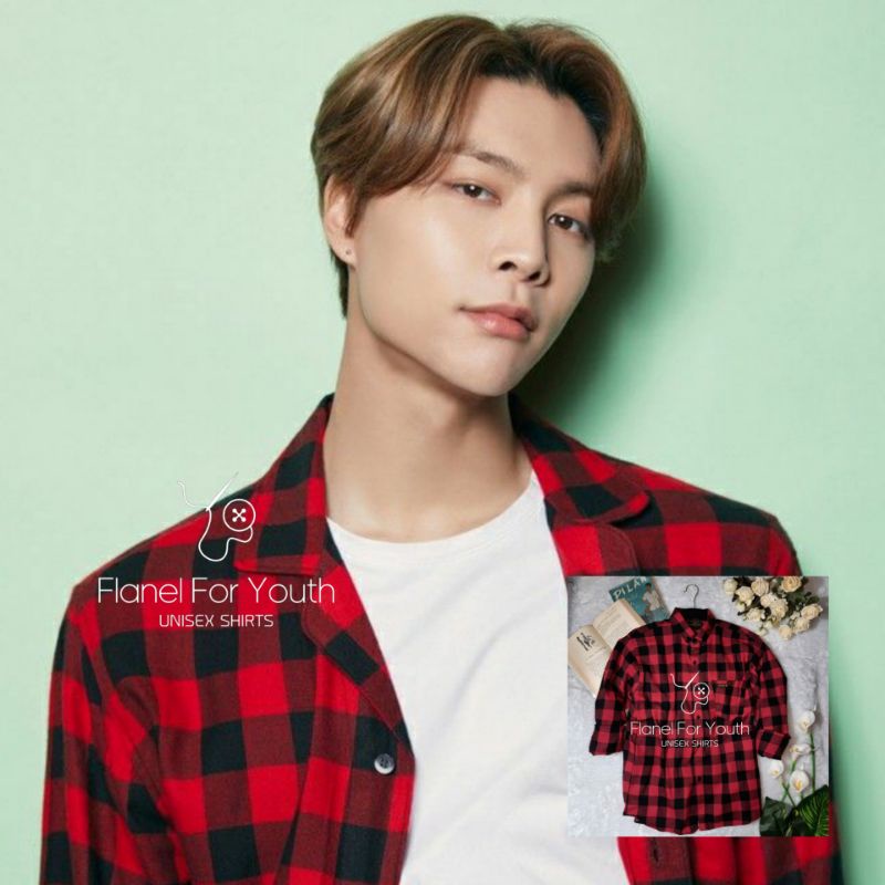 KEMEJA KOTAK-KOTAK KOREA DOYOUNG NCT DREAM KPOP FY030