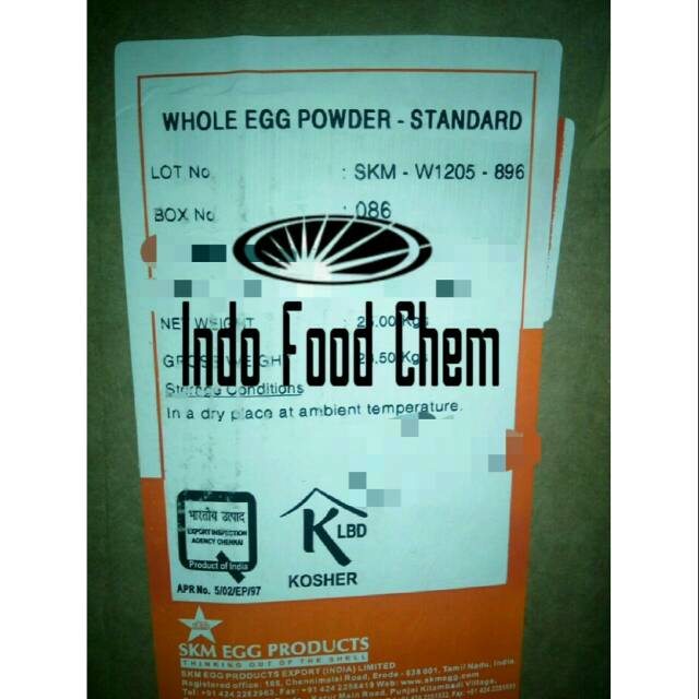 

Whole Egg Powder - Tepung Telur 1000gr