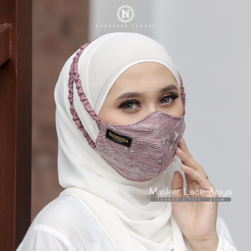 Masker Lace Aisya Nadheera Luxury | Masker Kondangan