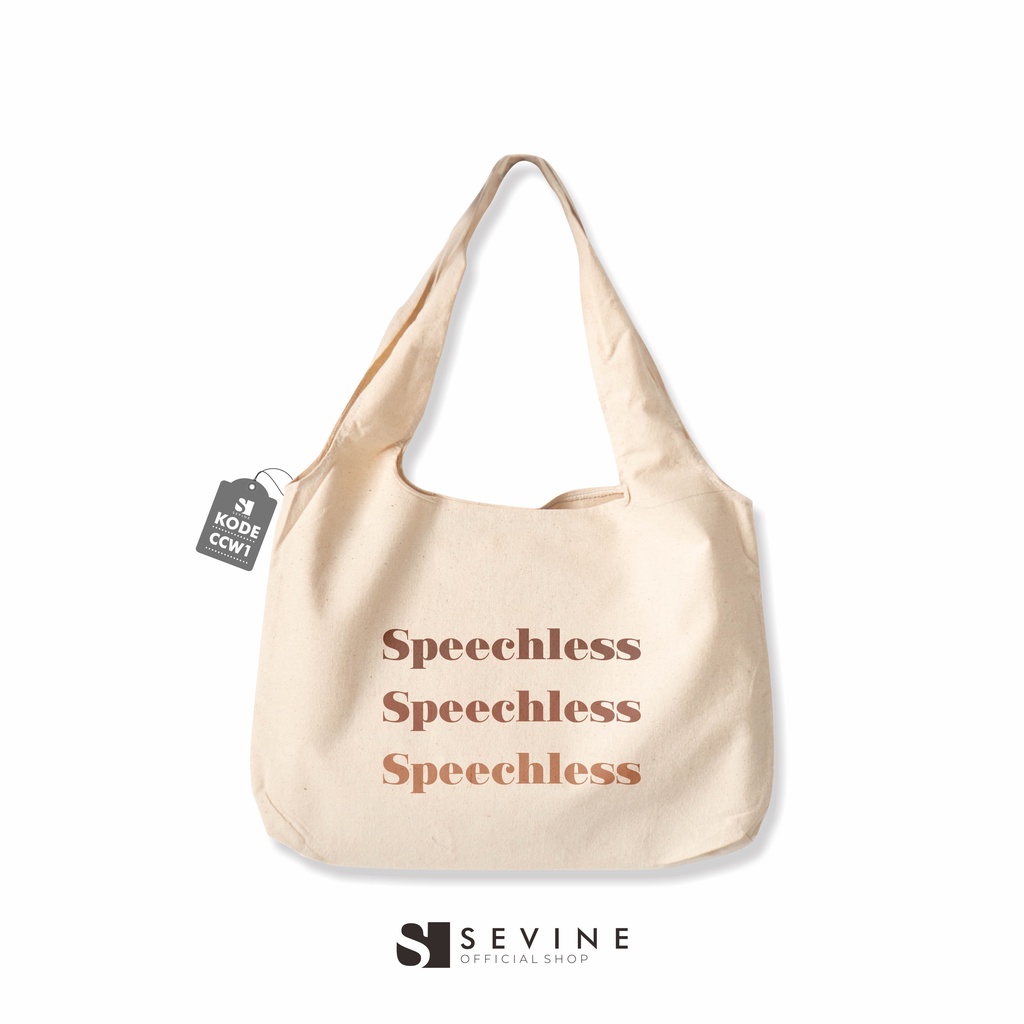 Sevine Tote Bag Kanvas Bonnie Tas Wanita Kuliah Fashion Laptop Totebag Quotes Aesthetic Vintage Series - CCW