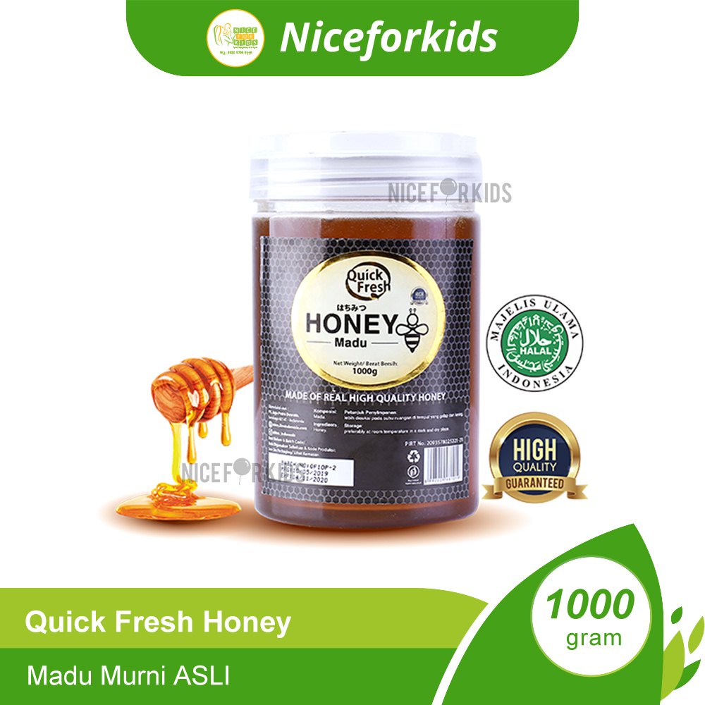 Quick Fresh Honey Plactik Bucket 500gr / 1000gr / Madu Murni ASLI