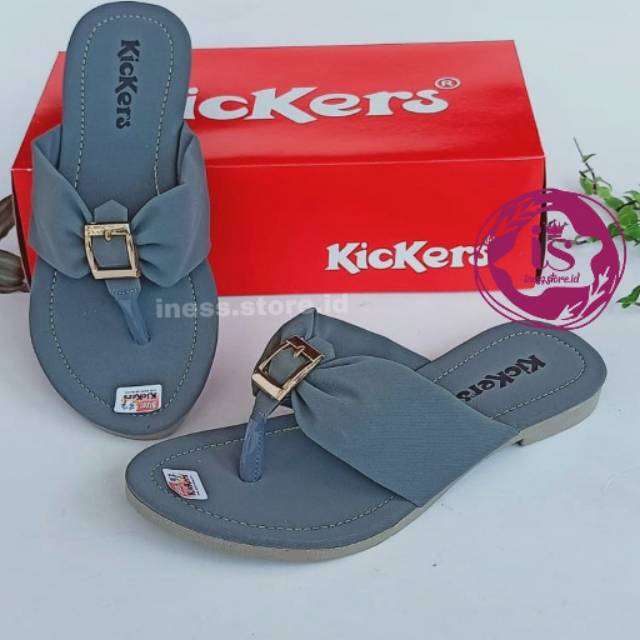 SANDAL WANITA KICKERS SANTAI TERLARIS MODEL JEPIT KODE JPT-334 MURAH GROSIR