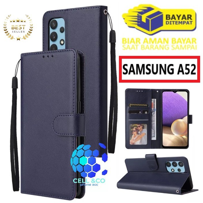 Flip cover SAMSUNG A52 Flip case buka tutup kesing hp casing hp flip case leather wallet