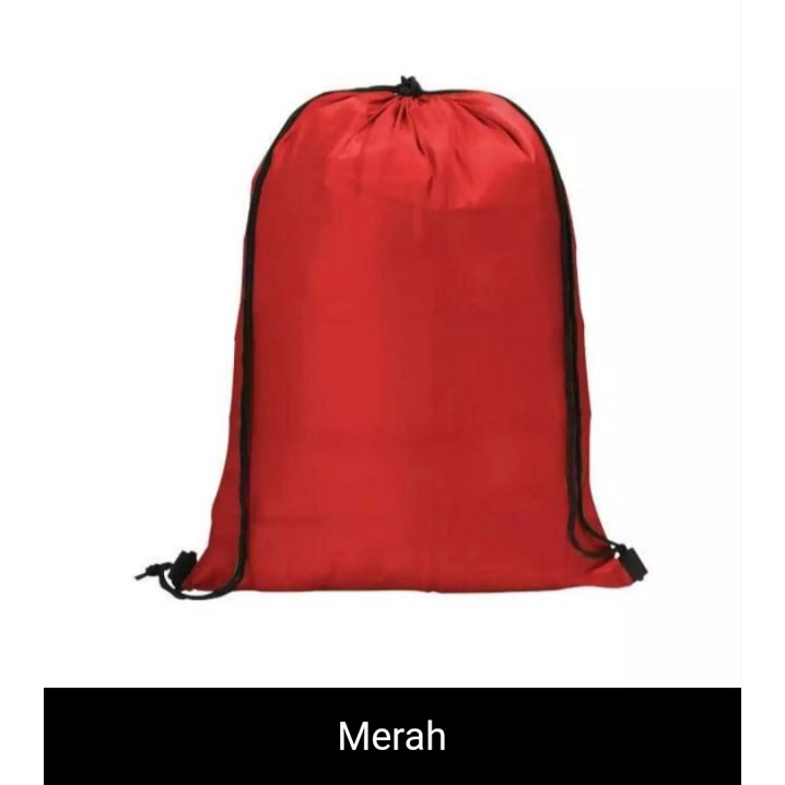 Tas Serut Polos Pria-Wanita/String Bag/tas futsal/tas olahraga/tas serut terlari/tas serut terbaru/T