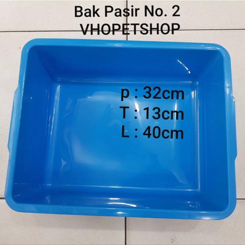 BAK PASIR KUCING-CAT LITER BOX-BAK SEGI EMPAT LION STAR NO 2