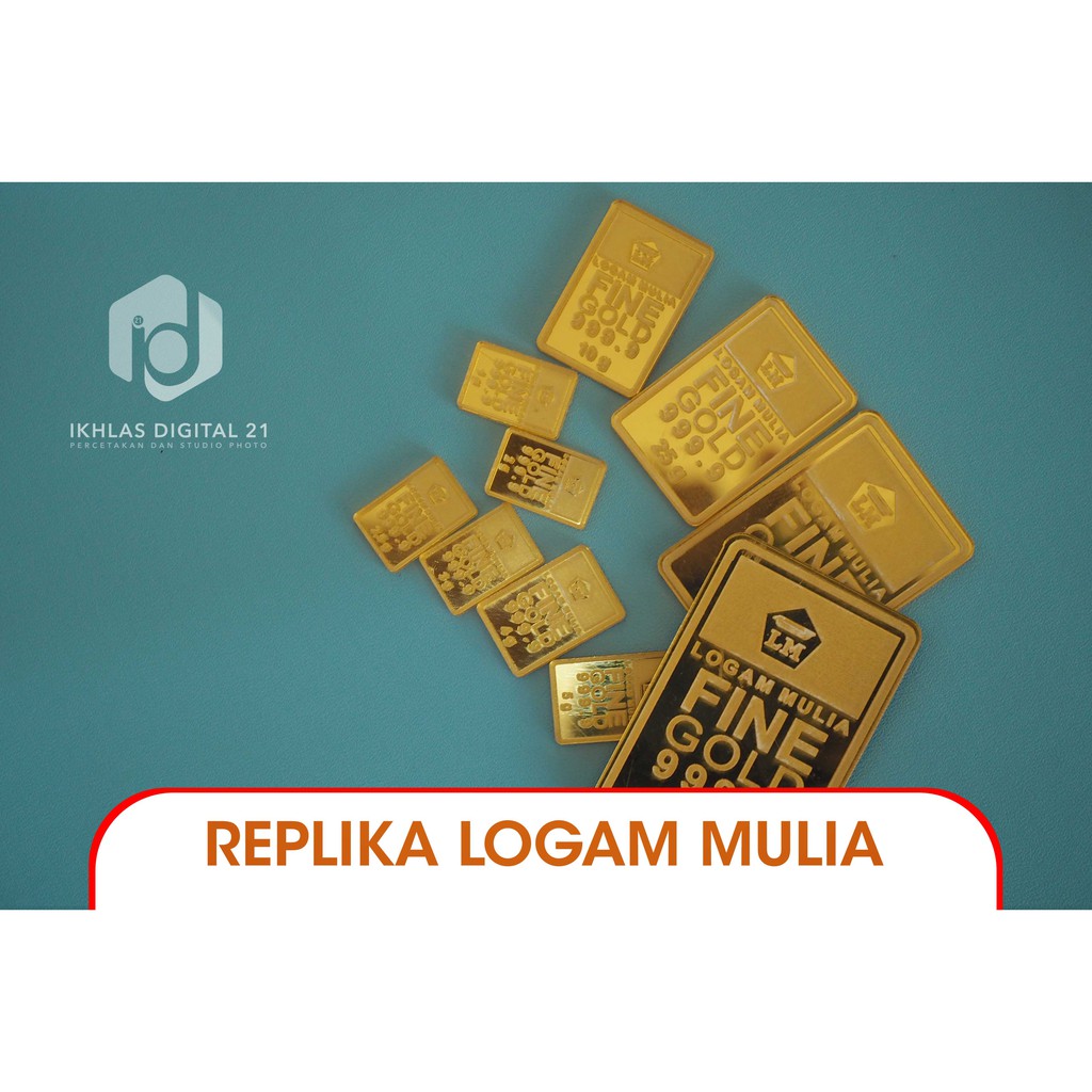 Replika Logam Mulia/Akrilik Gold Miror