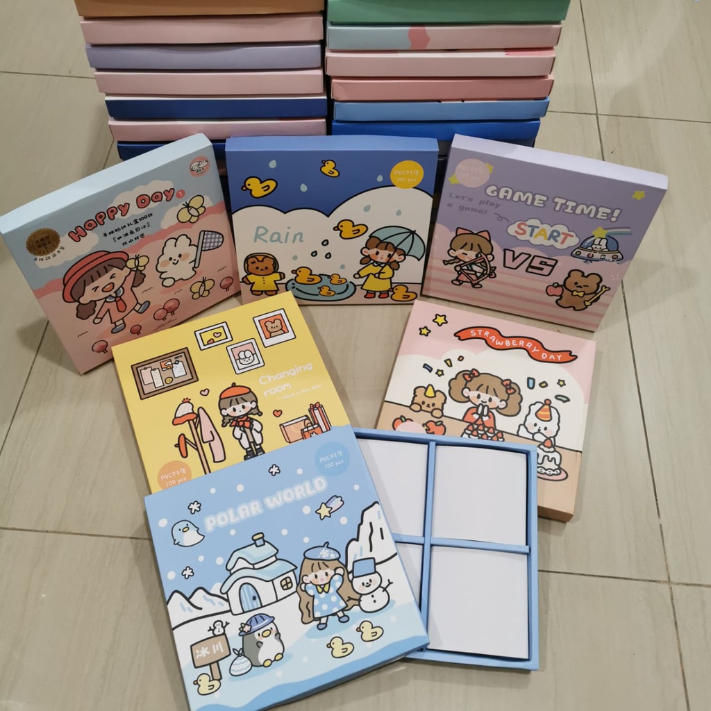 [BISA COD] Box Sticker KOSONG / Kotak Stiker Kosong 【COD】