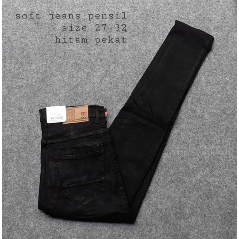Celana Jeans panjang XPD Pensil Hitam