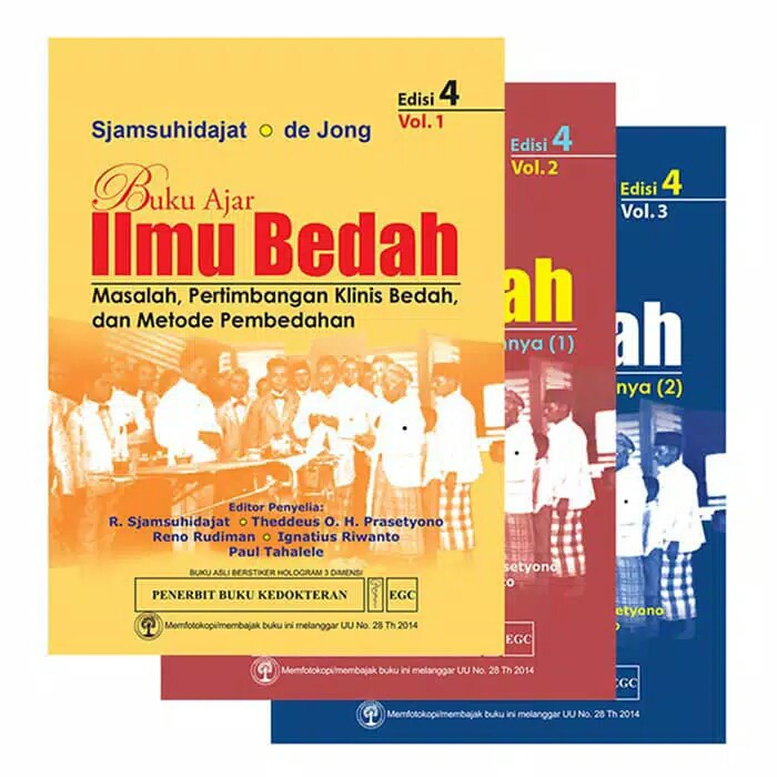 [ORIGINAL] EGC Buku Ajar Ilmu Bedah Edisi 4 de Jong (Set)